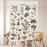 Lofaris Lovely Mushroom Knowledge Of Plant Science Wall Tapestry